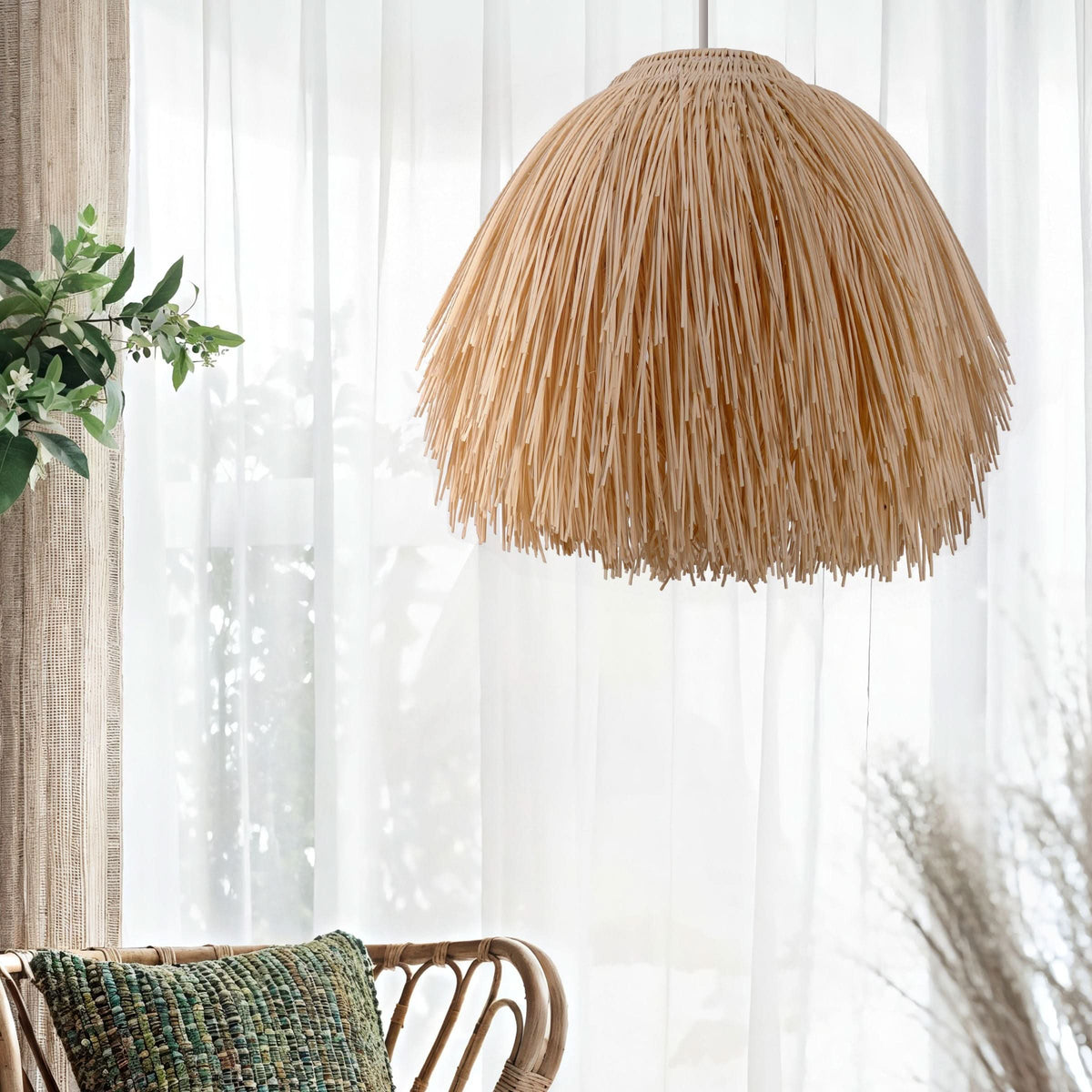 Lightsin Scarecrow Rattan Pendant Light
