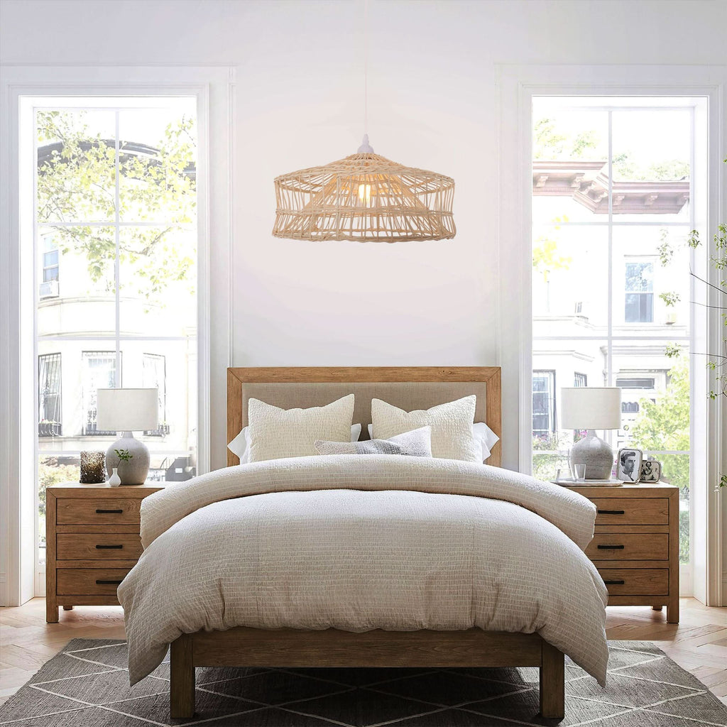 Lightsin NestLine Handwoven Shallow Pendant Lamp