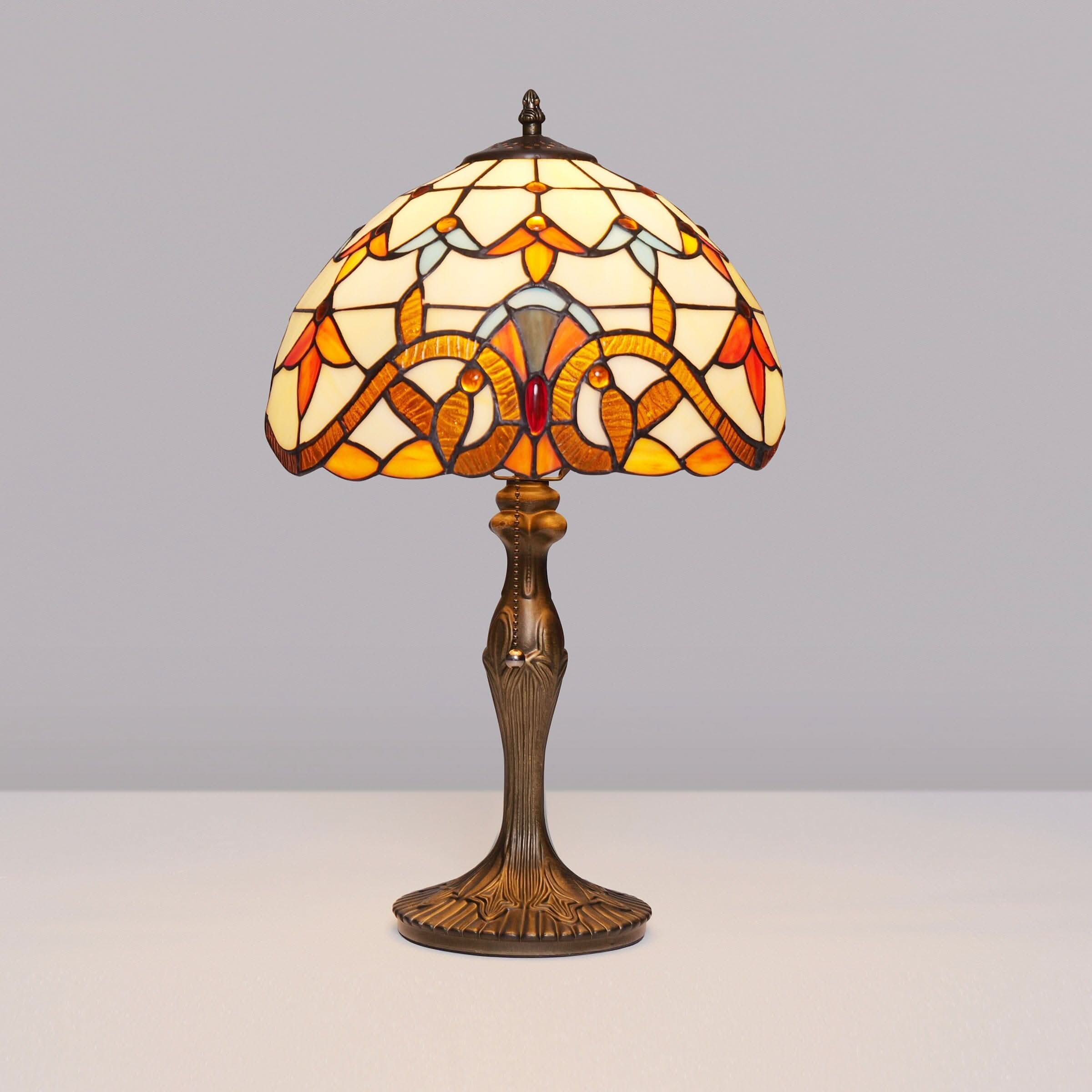 Lightsion Tiffany Table Lamp | Handcrafted Stained Glass Butterfly Series