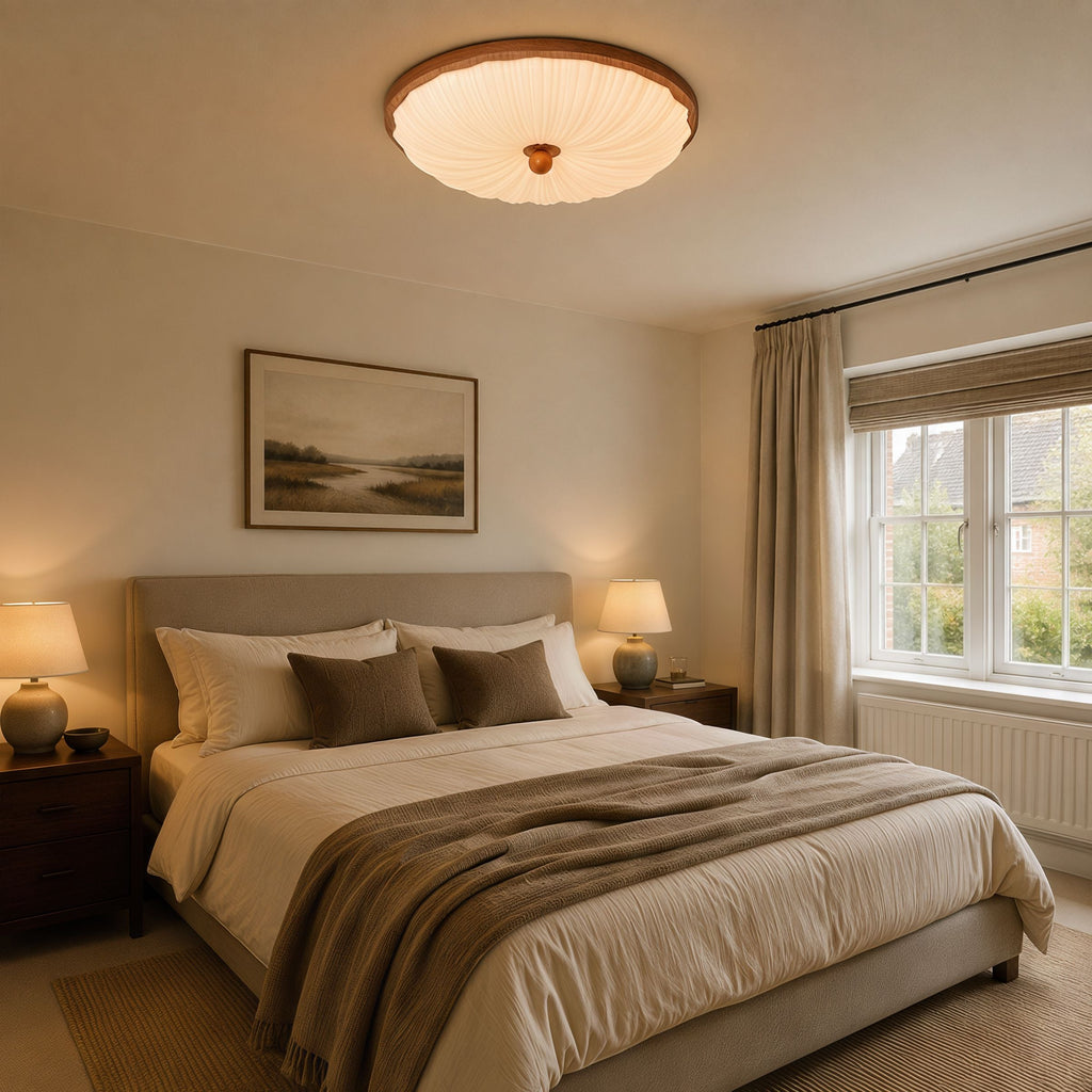 Walnut Pattern Acrylic Ceiling Light | Colour-Changing Flush Mount