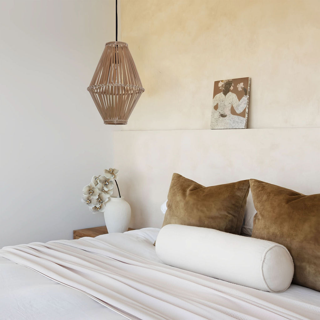 Lightsin Sustainable Geometric Bamboo Pendant Light