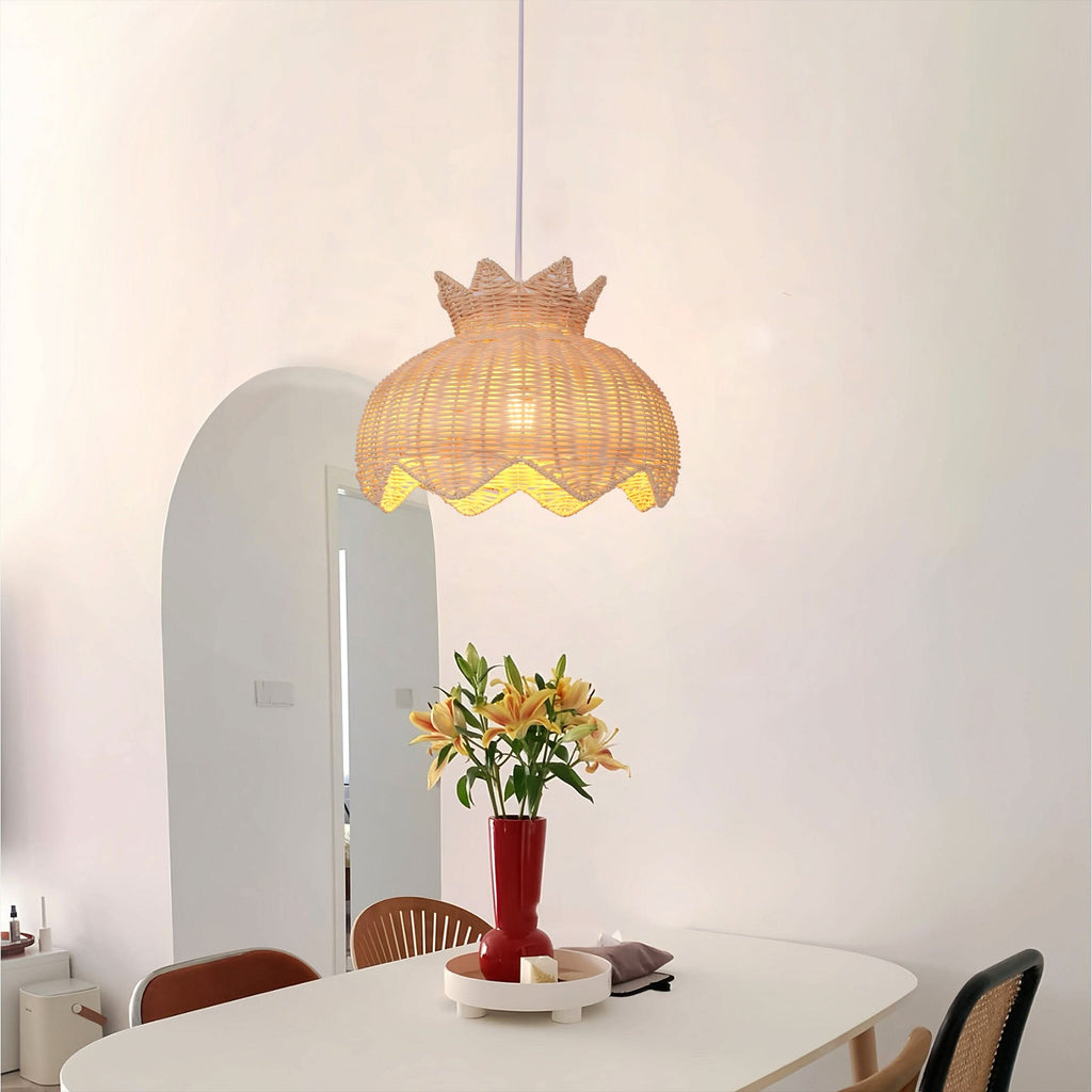 Lightsin Handwoven Paper Rope Pendant Light for a Natural & Cozy Ambiance