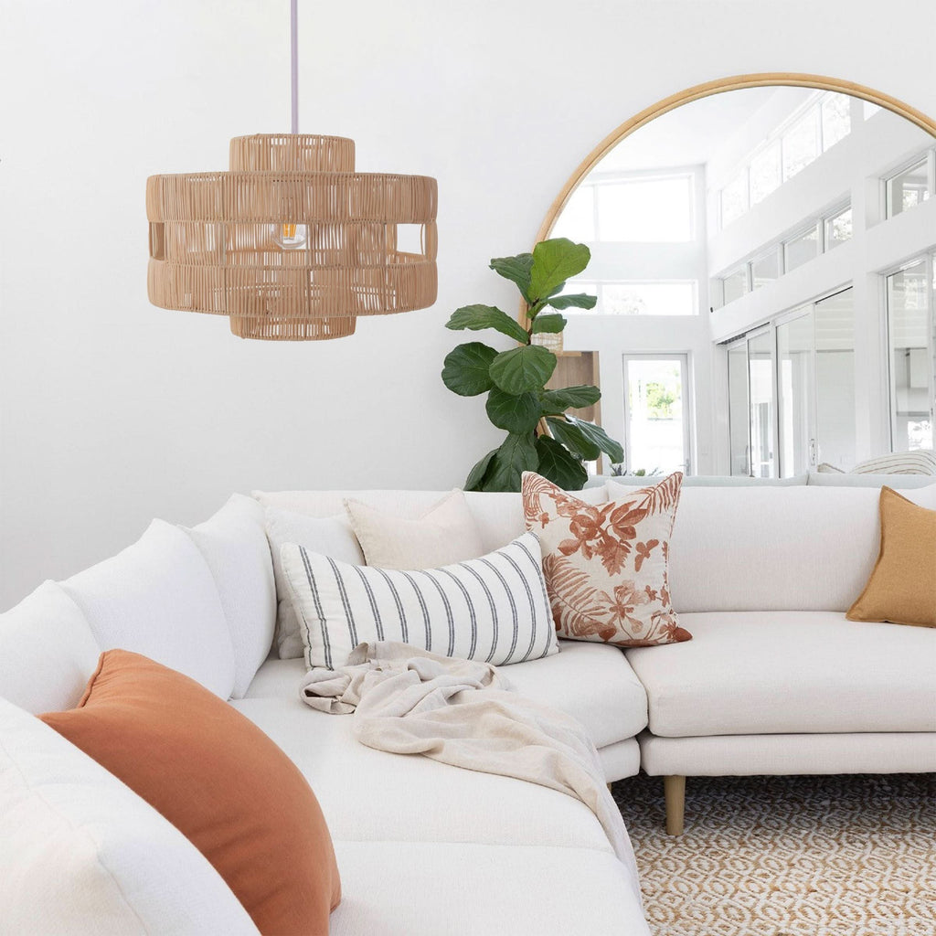 Lightsin Handcrafted Rattan Pendant Lamp for a Warm Touch