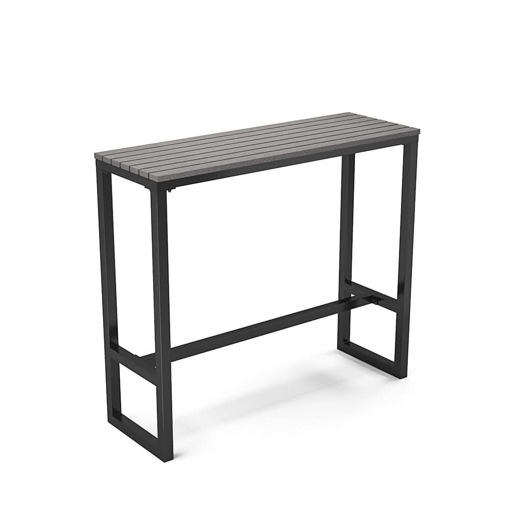 Garden Grey Dining High Table with Metal Legs