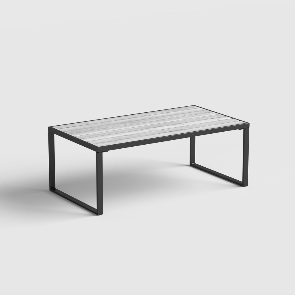 4 Piece Aluminium Outdoor Sofa Set with Glass Table Garden Furniture