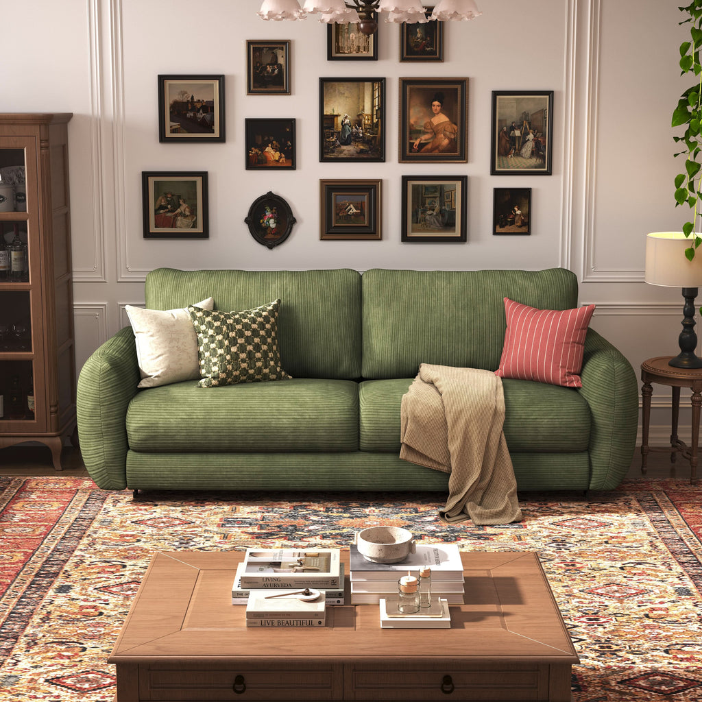 Cottonfy Small 2 Seater Sofa Bed Foldable Space Saving Sofa for UK Homes