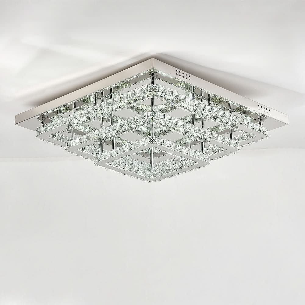 60cm Wide 86W LED Crystal Ceiling Lights Pendant Chandelier Lamp