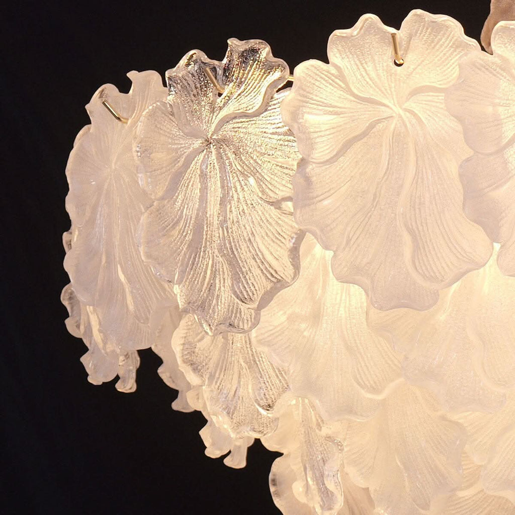 Lightsin Opulent Glow Elegant Glass Chandelier with Adjustable Elegance