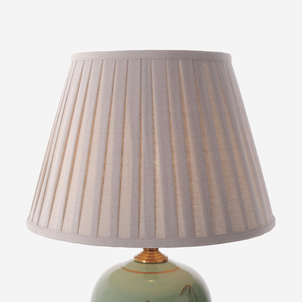 Lightsin Green Bamboo & Bird Ceramic Table Lamp with Seamless Dimming