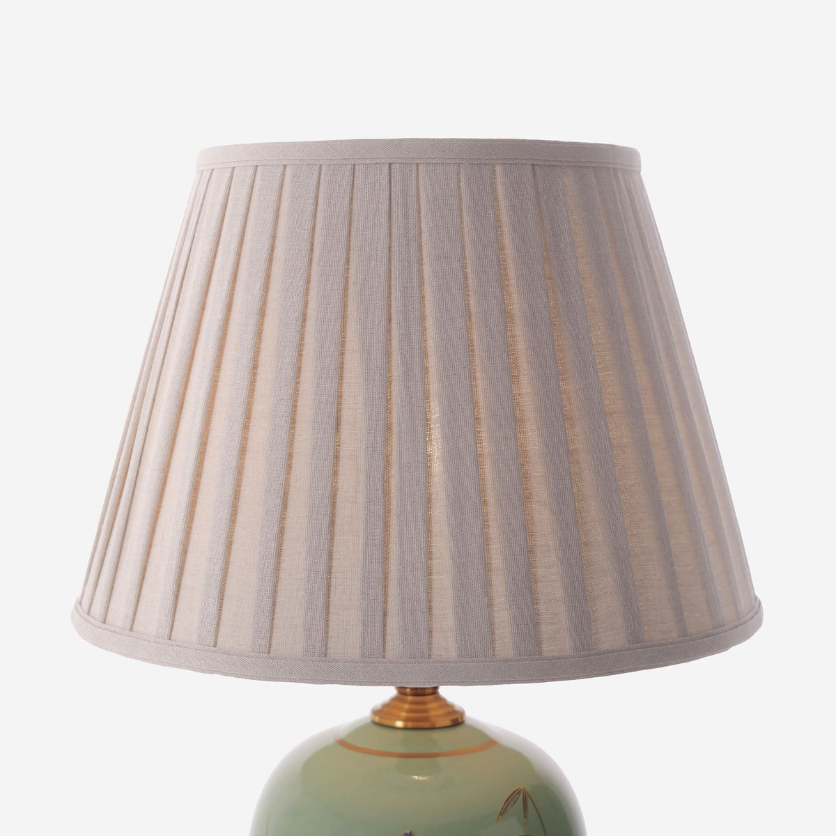 Lightsin Green Bamboo & Bird Ceramic Table Lamp with Seamless Dimming
