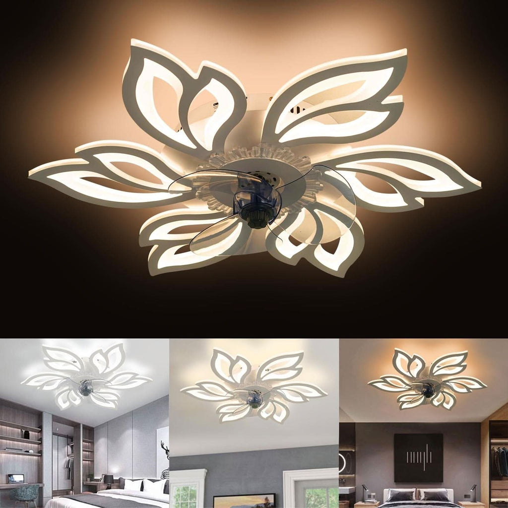 65cm Dia. Modern Flower Shape Ceiling Fan with Light