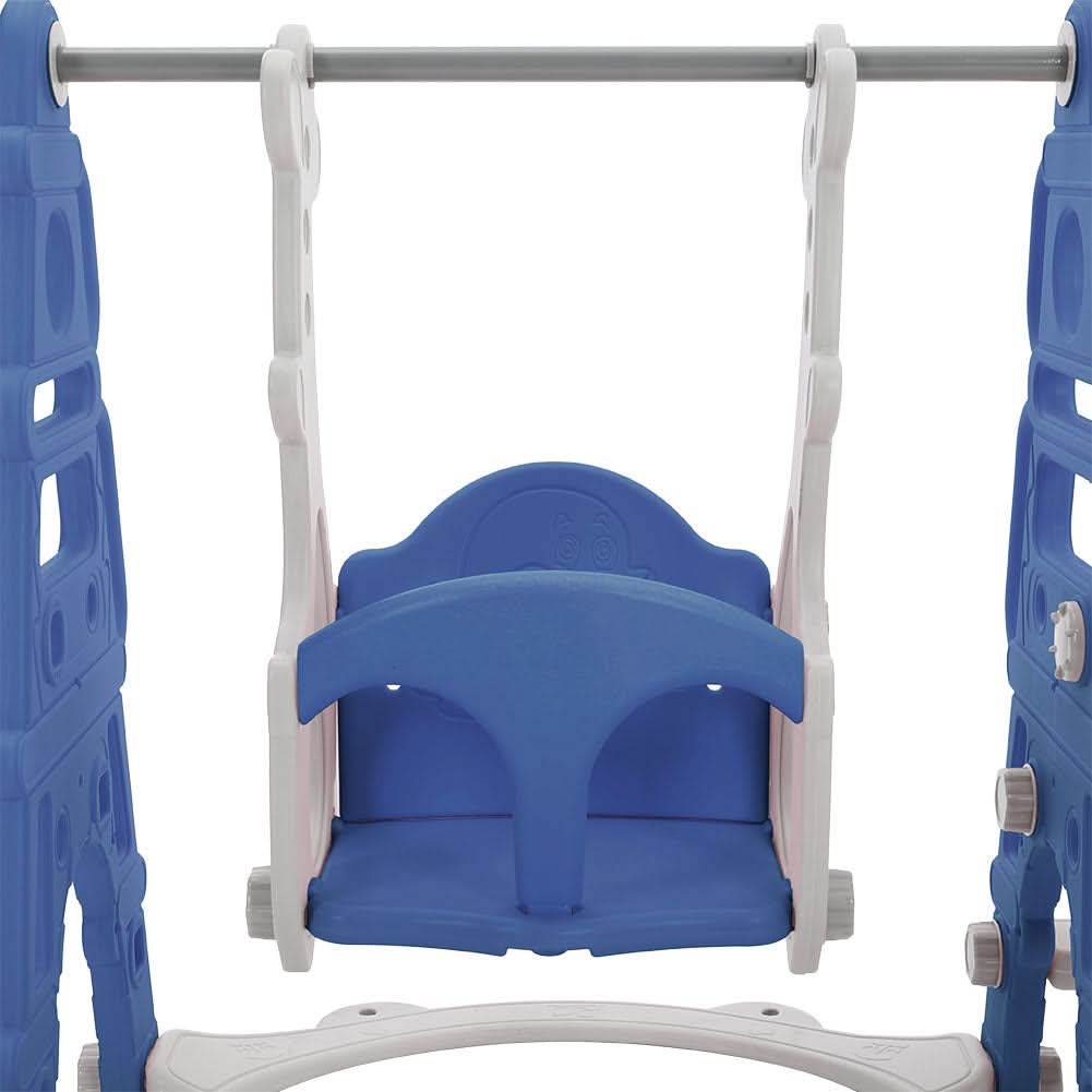 3 in 1 Kids Toddler Swing and Slide Set with Basketball Hoop Sturdy Construction