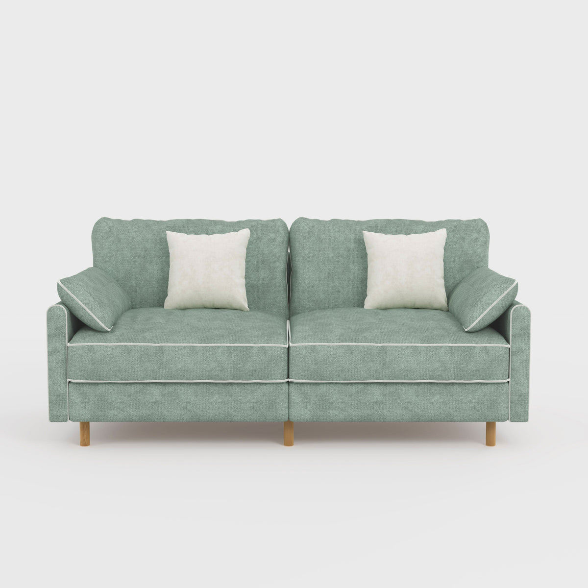 Cotton Linen Detachable Modular Sofa with Fringed Trim
