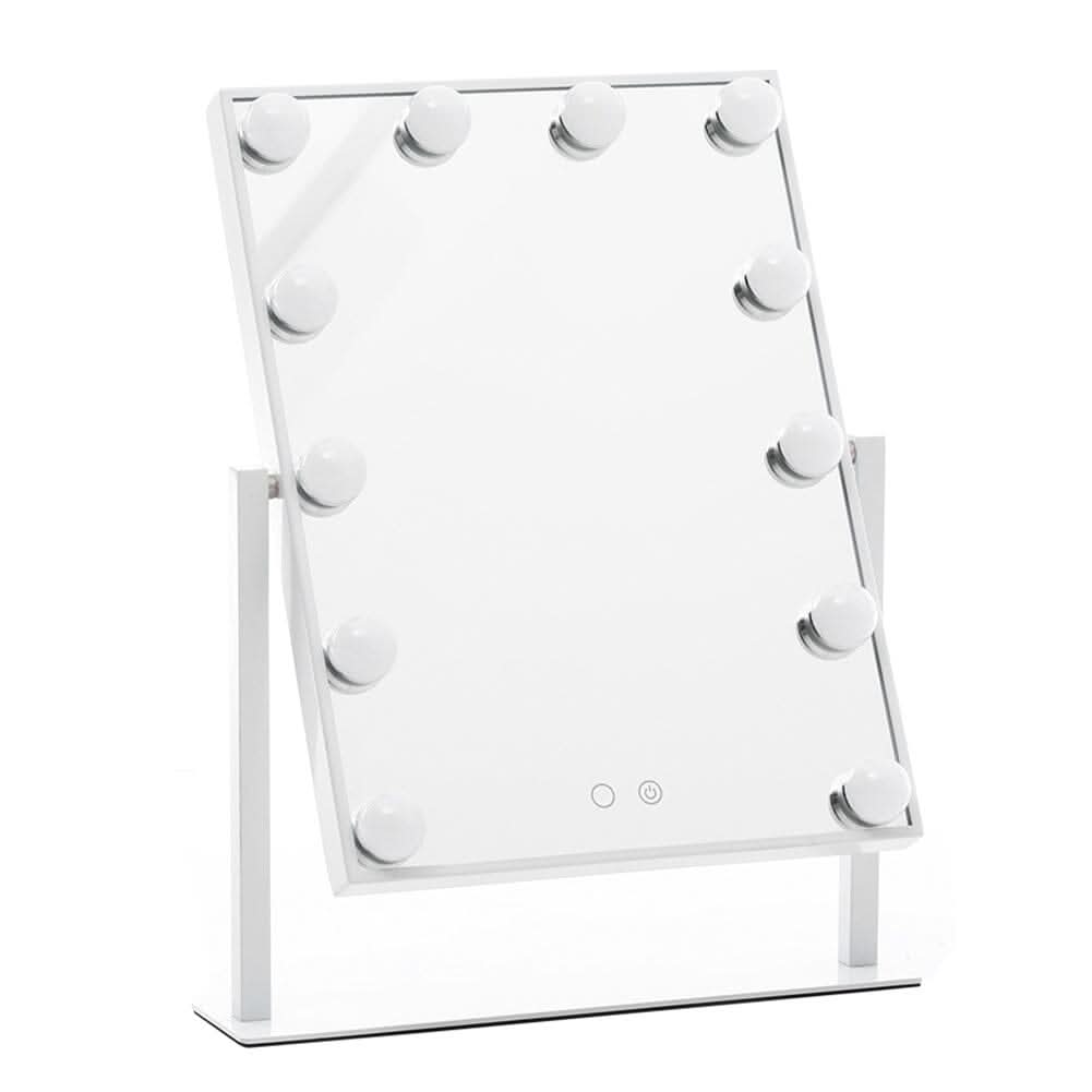Adjustable Large Rectangular Lighted Makeup Mirror