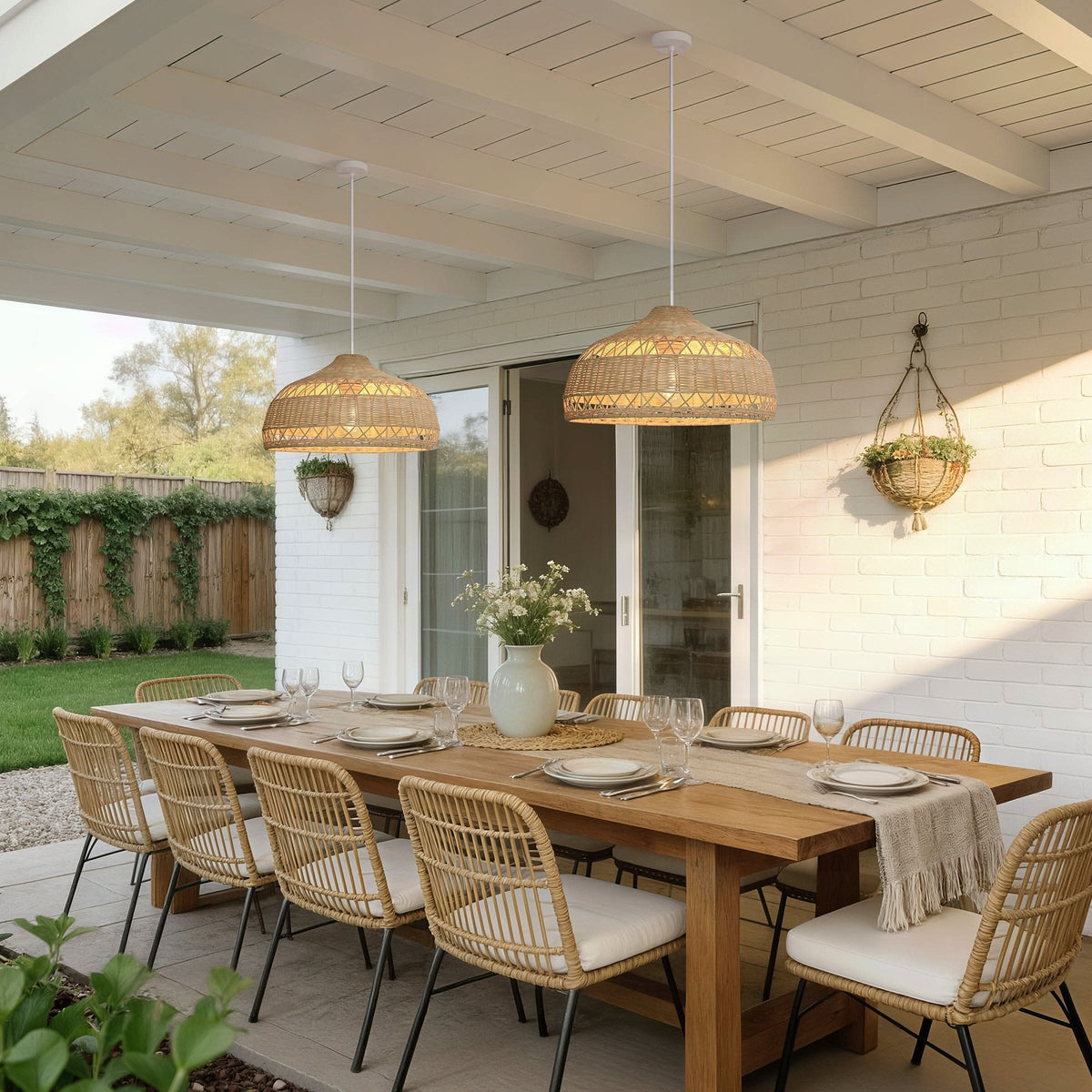 Lightsin Cella-Minimalist Bamboo Cone Ceiling Light