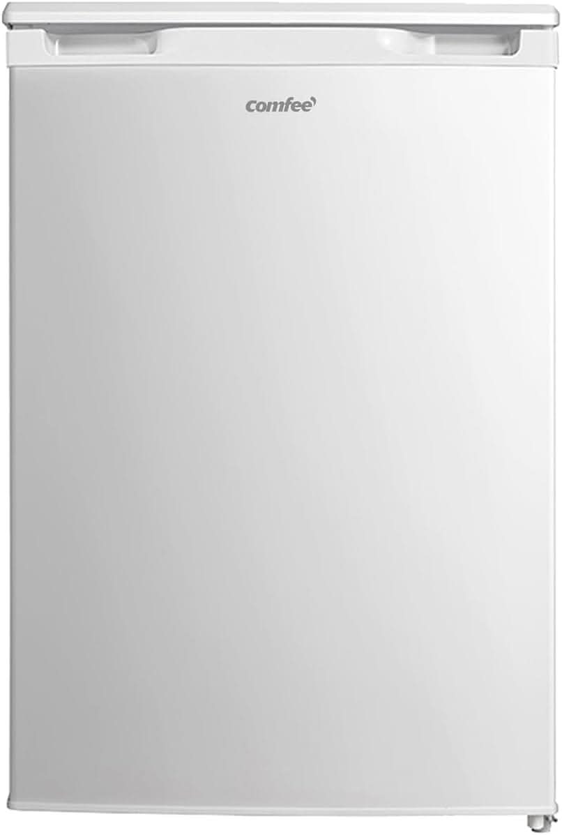 COMFEE 131L White Under Counter Larder Fridge with Adjustable Shelves
