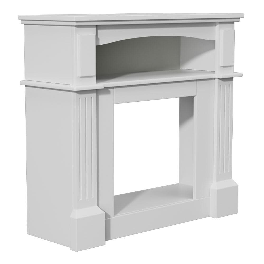 Wood Grain Fireplace Cabinet with 18inch Electric Fire | Touchscreen-enabled & remote-controlled