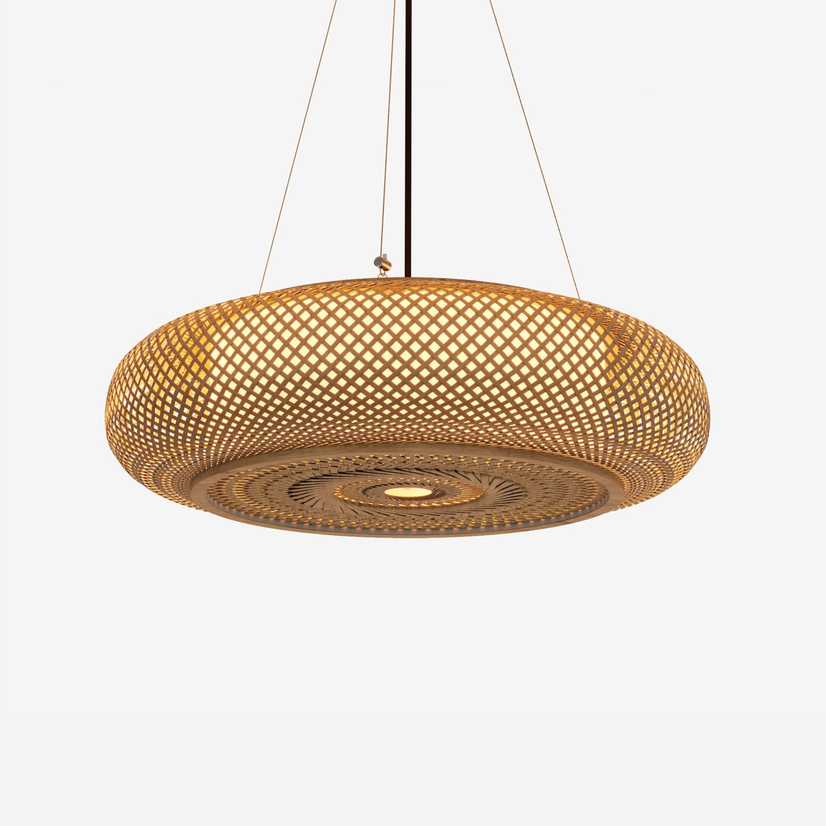 Lightsin Lutta-Natural Bamboo Pendant Light for Warm Ambiance Décor