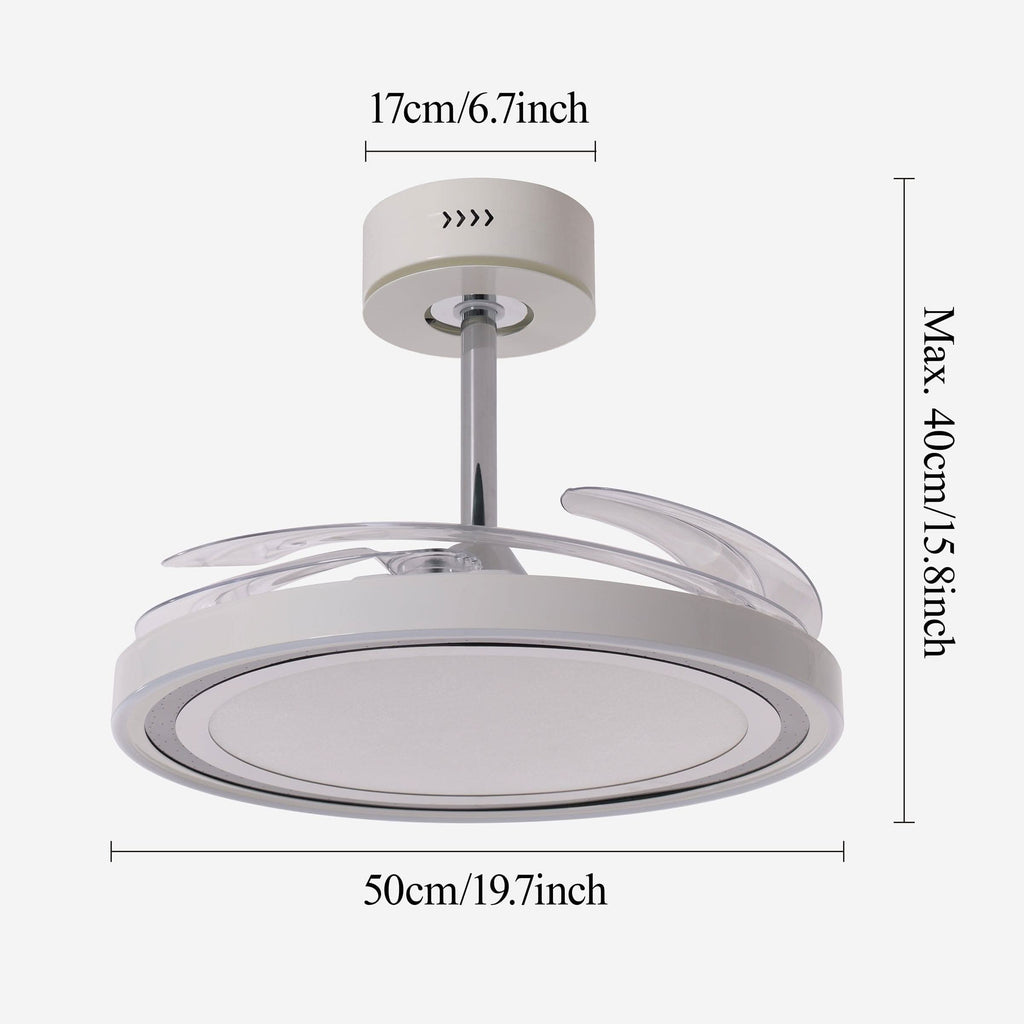 Lightsin 48 Inch Ceiling Fan with Quiet Reversible DC Motor