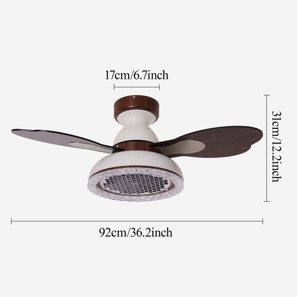 Lightsin 36 Inch Ceiling Fan with Quiet Reversible DC Motor