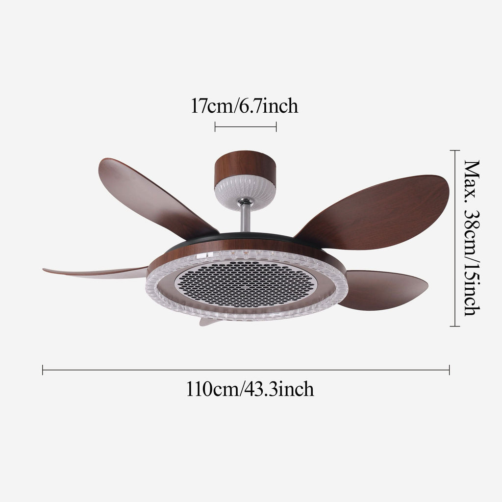 Lightsin 48 Inch Ceiling Fan with 6-Speed Reversible DC Motor