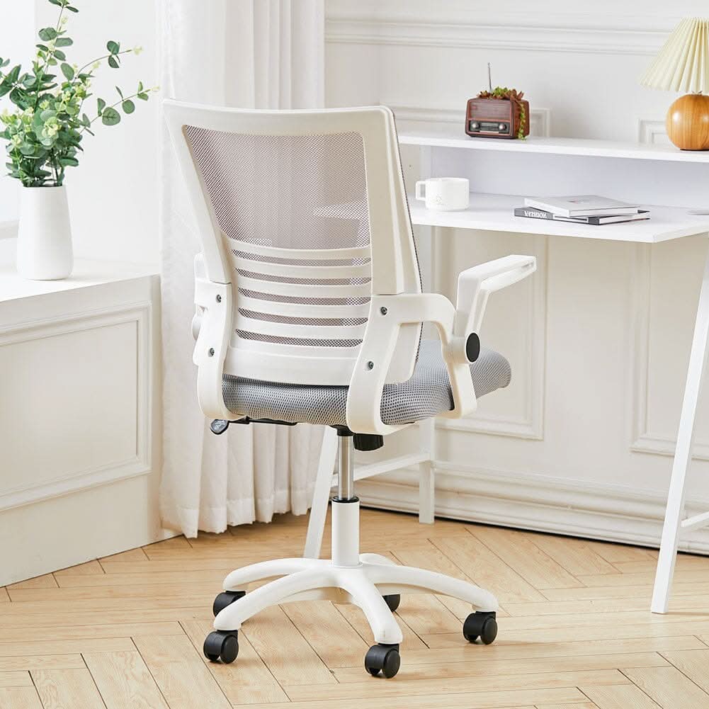 Mesh Back Ergonomic 360 Degree Swivel Office Chair with Folding Armrests