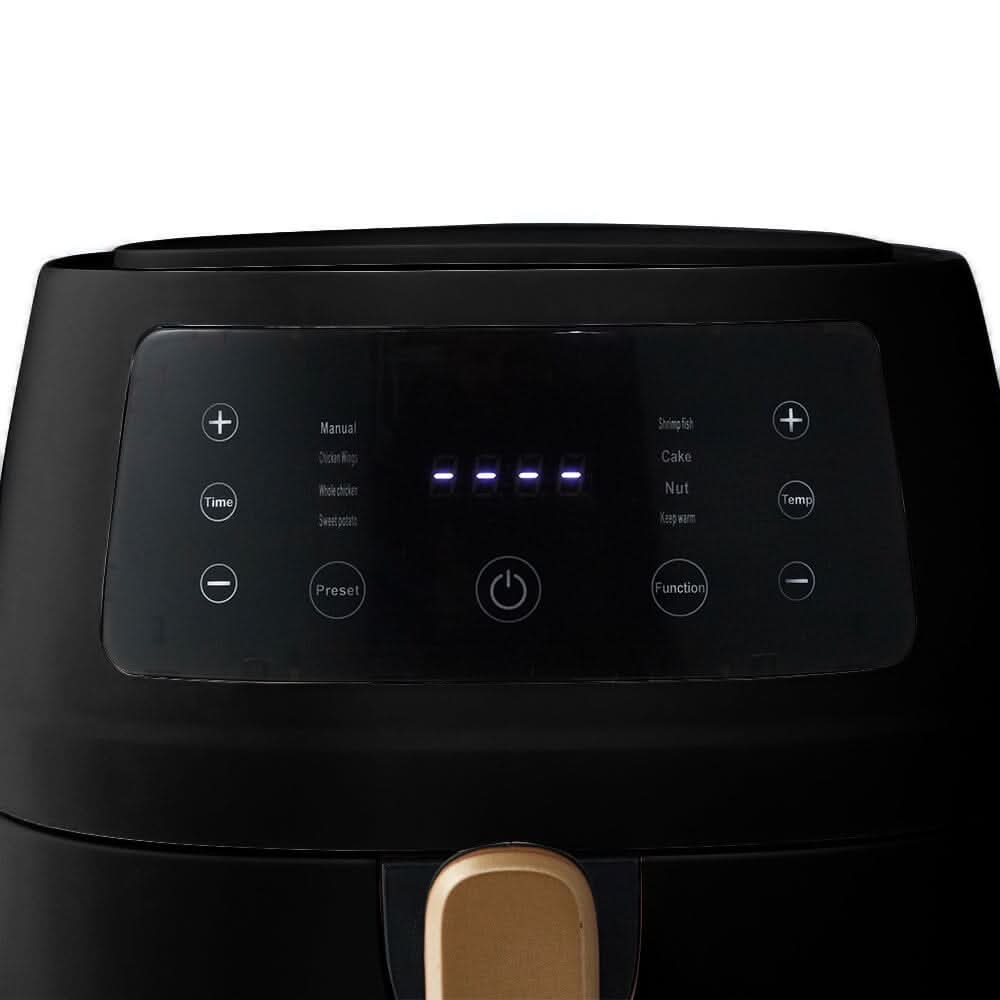 Large 5L Black Touchscreen Air Fryer kitchen