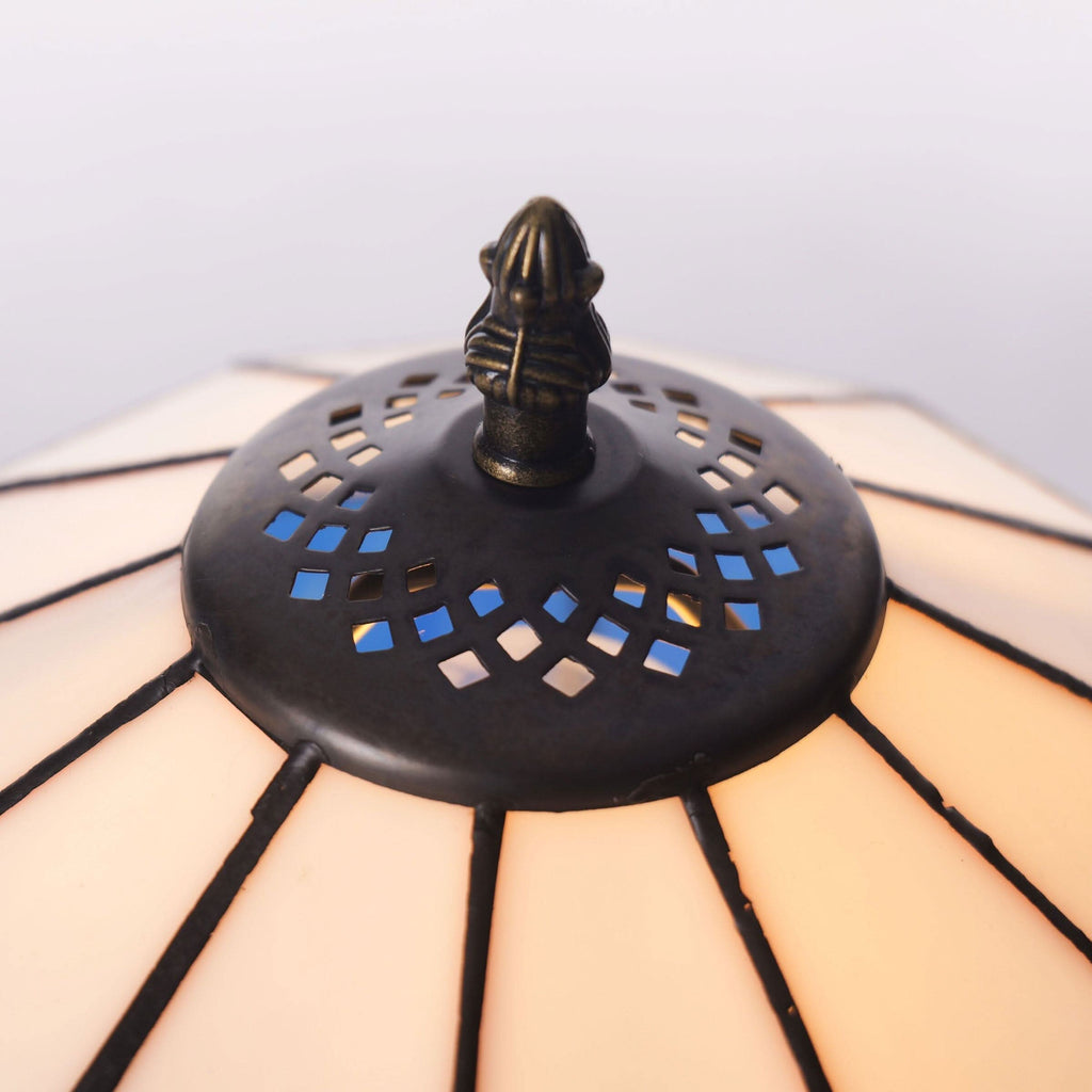 Lightsin Tiffany Table Lamp | Handcrafted Stained Glass Block Series