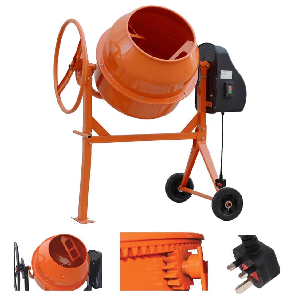 Durable and Versatile Cement Mixer with Easy Movement