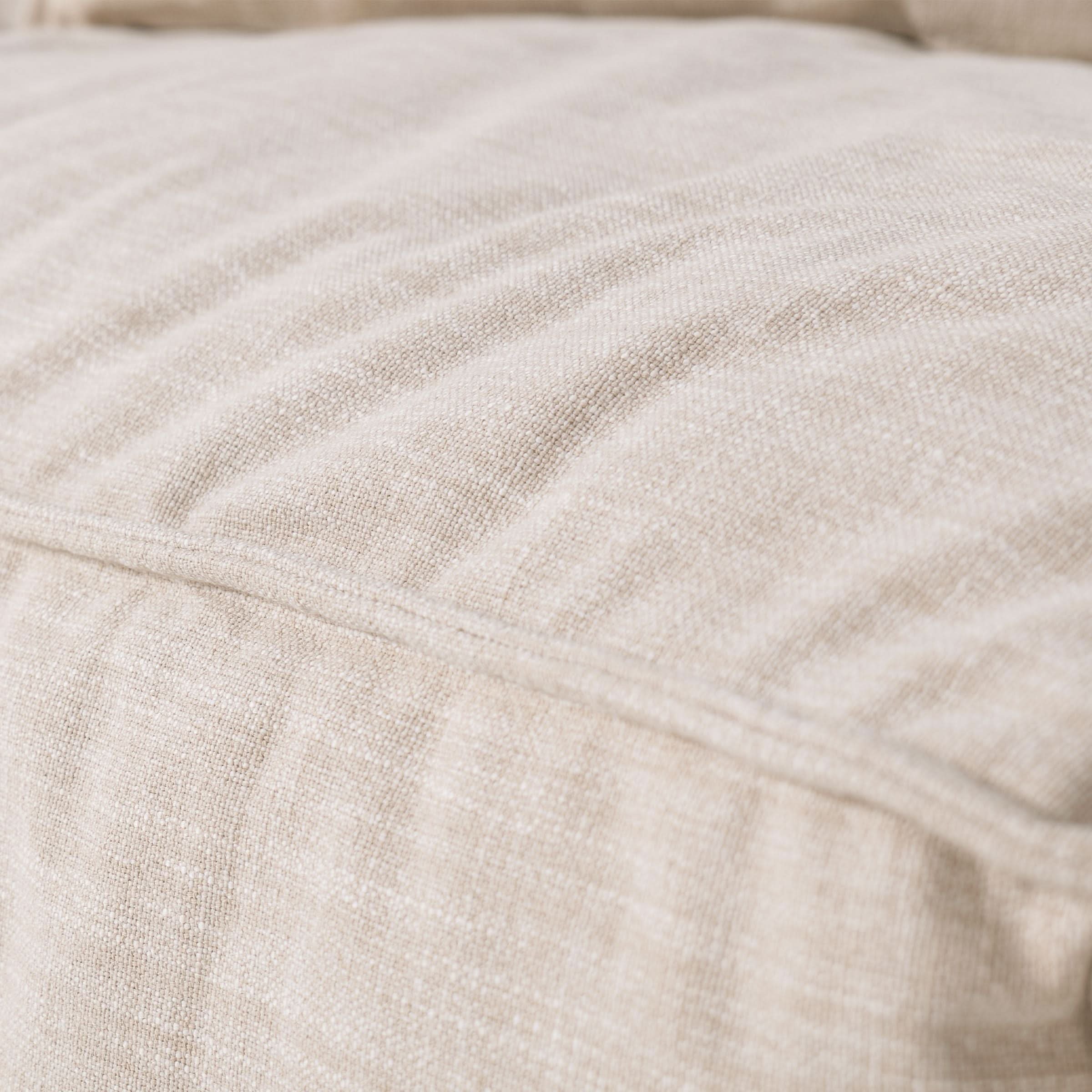 Cottonfy Elegant Linen Tofu Block Fabric Down Sofa