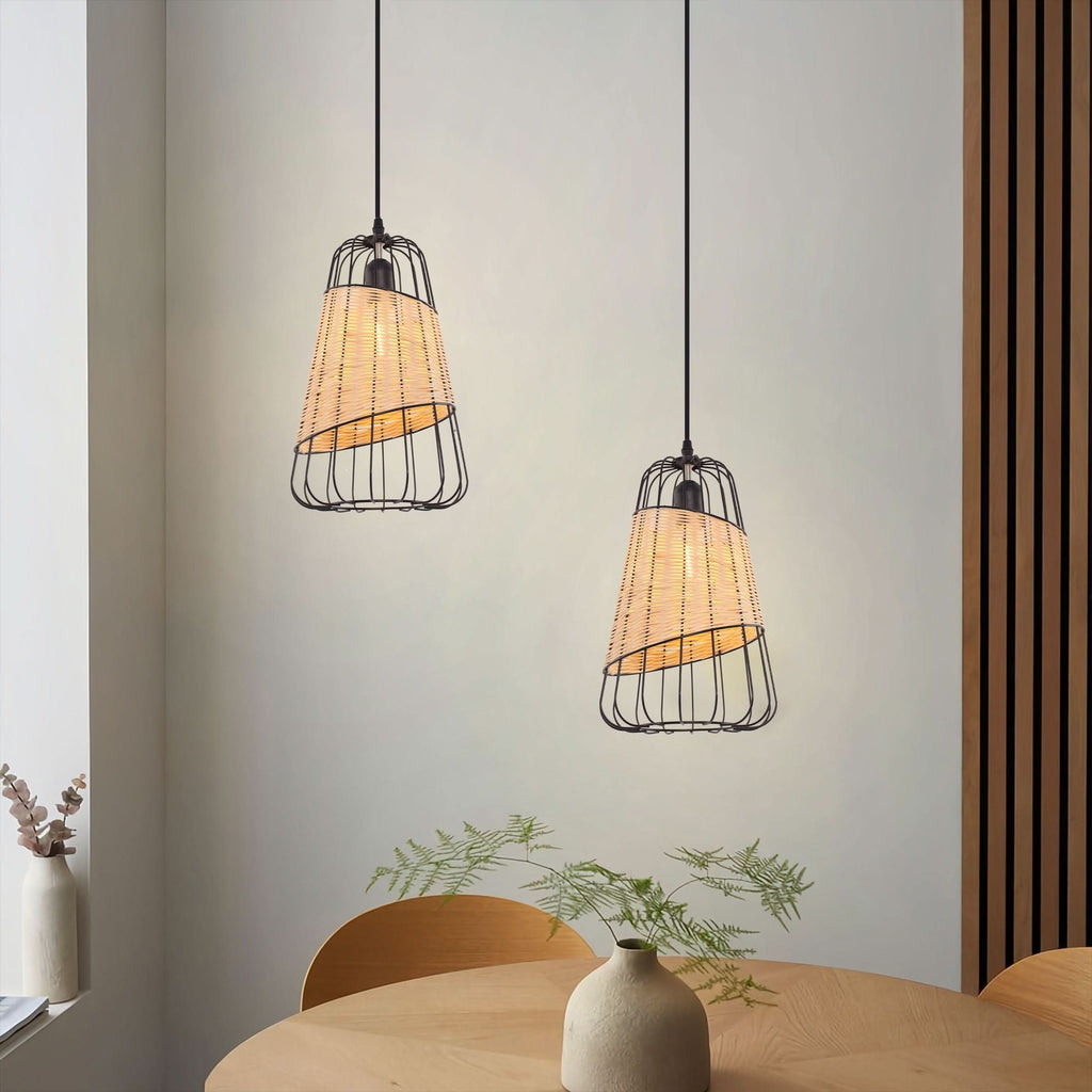 Glyph-Lightsin Lantern-Inspired Rattan Ceiling Light for Cozy Natural Elegance