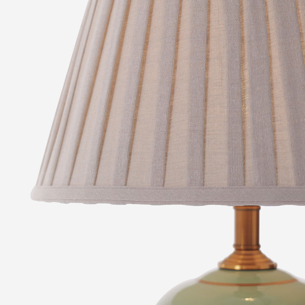 Lightsin Green Bamboo & Bird Ceramic Table Lamp with Seamless Dimming