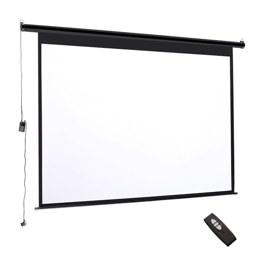 S/M/L Electric Projector Screen with Remote control