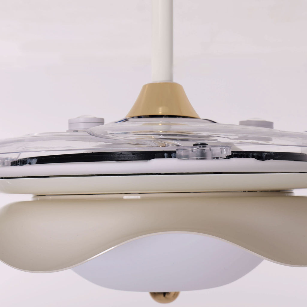 Lightsin 42 Inch Ceiling Fan with Dimmable LED and Reverse Airflow