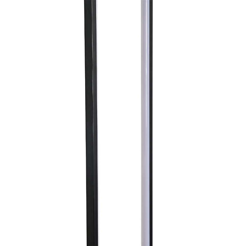 129cm Height Metal LED Floor Lamp Tube Lamp with Black Base