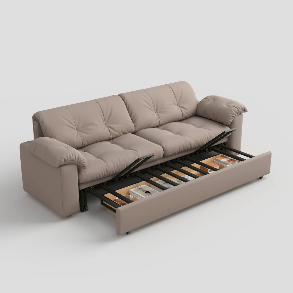 Cottonfy Multifunctional Sleeper 3 Seater Sofa Bed with Storage Space