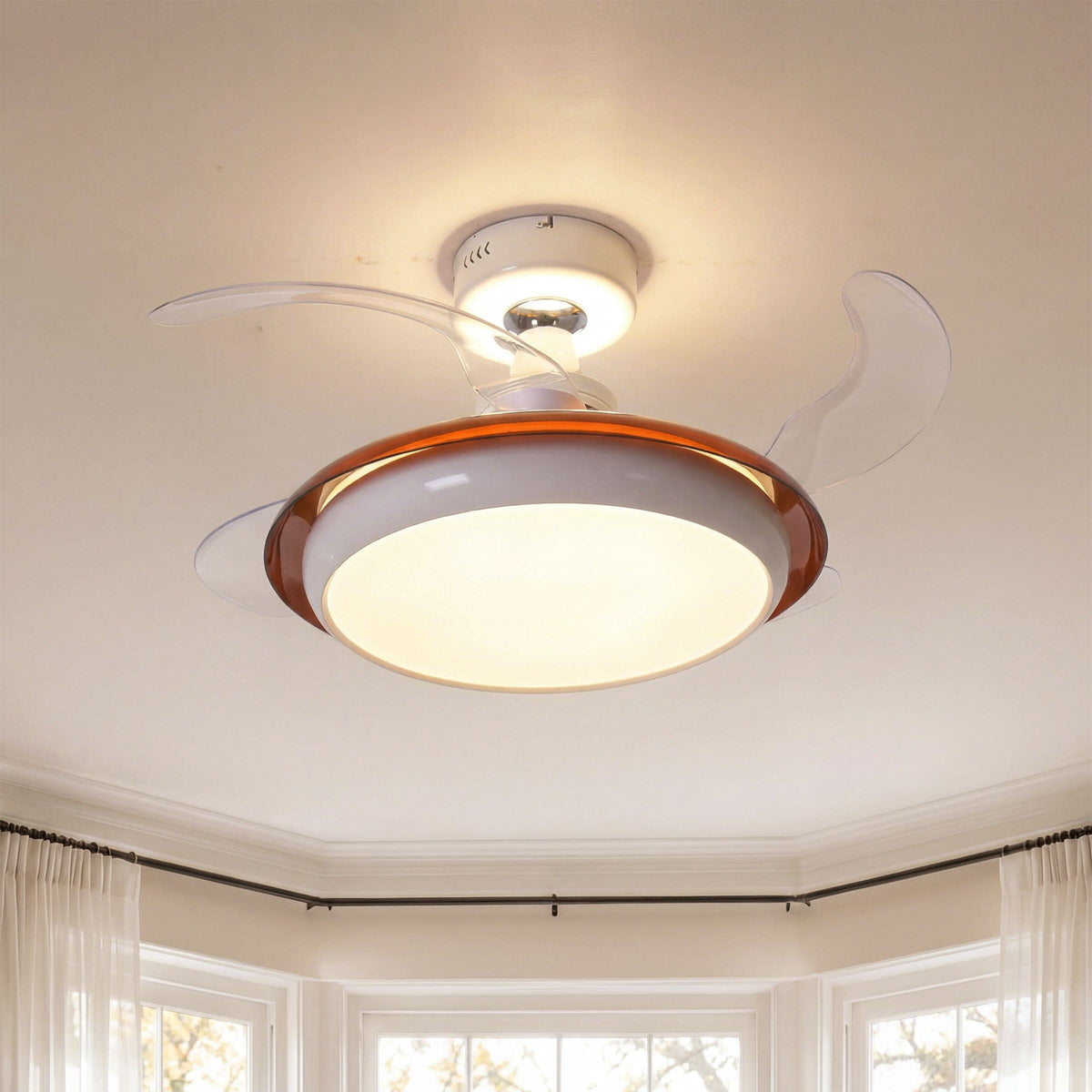 Lightsin 36 Inch Ceiling Fan with 6-Speed Quiet DC Motor