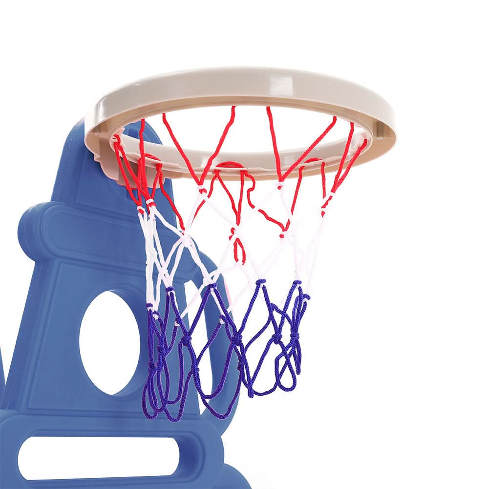 3 in 1 Kids Toddler Swing and Slide Set with Basketball Hoop Sturdy Construction