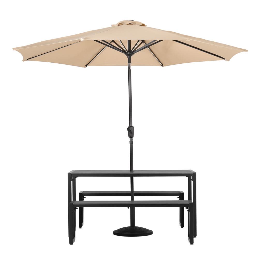 6 - Person 150cm Long Iron Outdoor Dining Set Garden Table and Bench