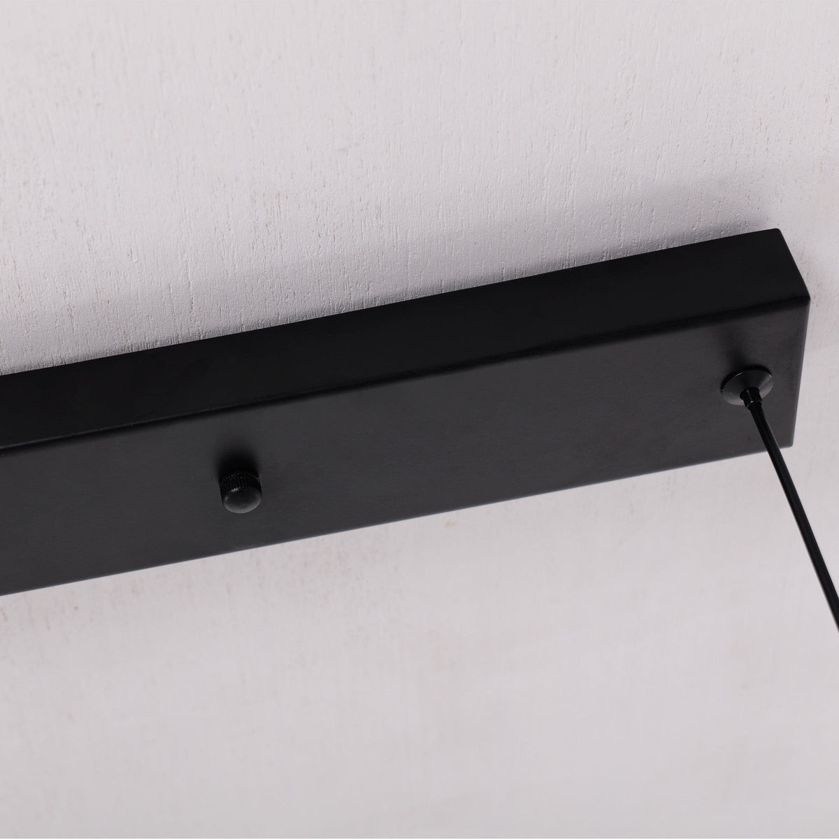 Walnut Double Pendant Light | Linear E27 Ceiling Lamp