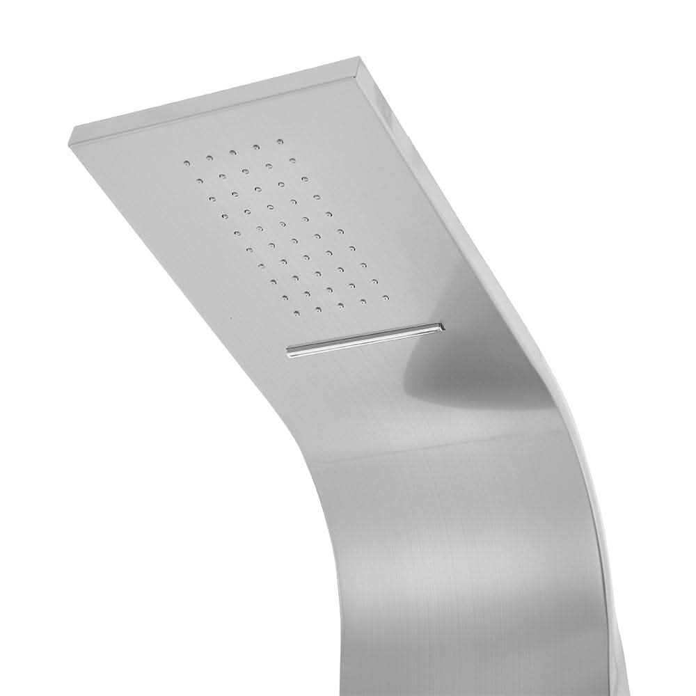 Bathroom Silver Stainless Steel Shower Tower Panel