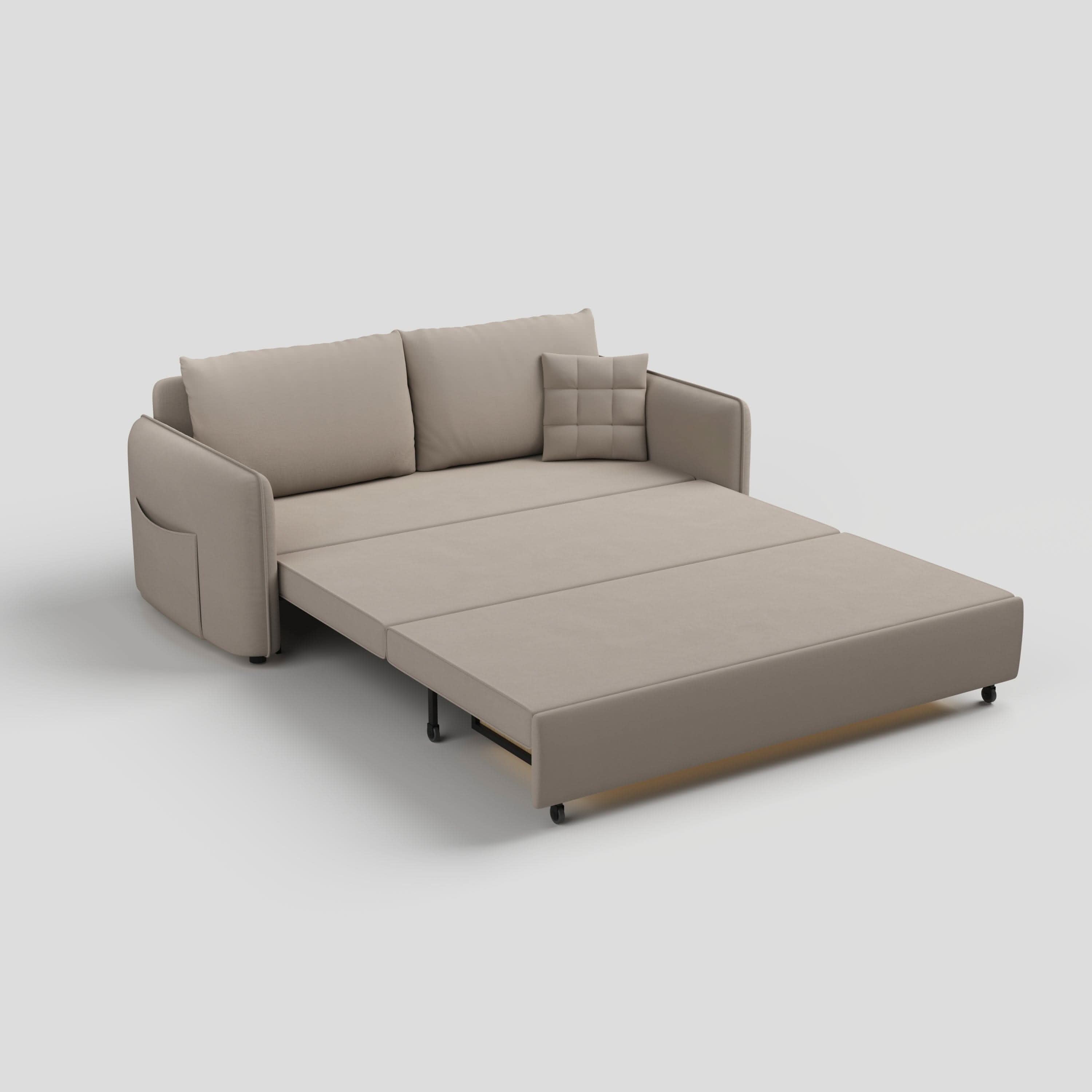 Cottonfy Upgrade Adjustable Multifunctional 3 Seater Sofa Bed with Storage Space