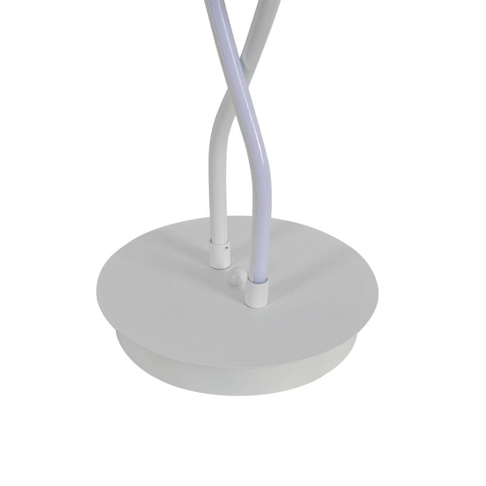 LED Floor Lamp Creative Standing Lamp with 2 Swirling Tubes