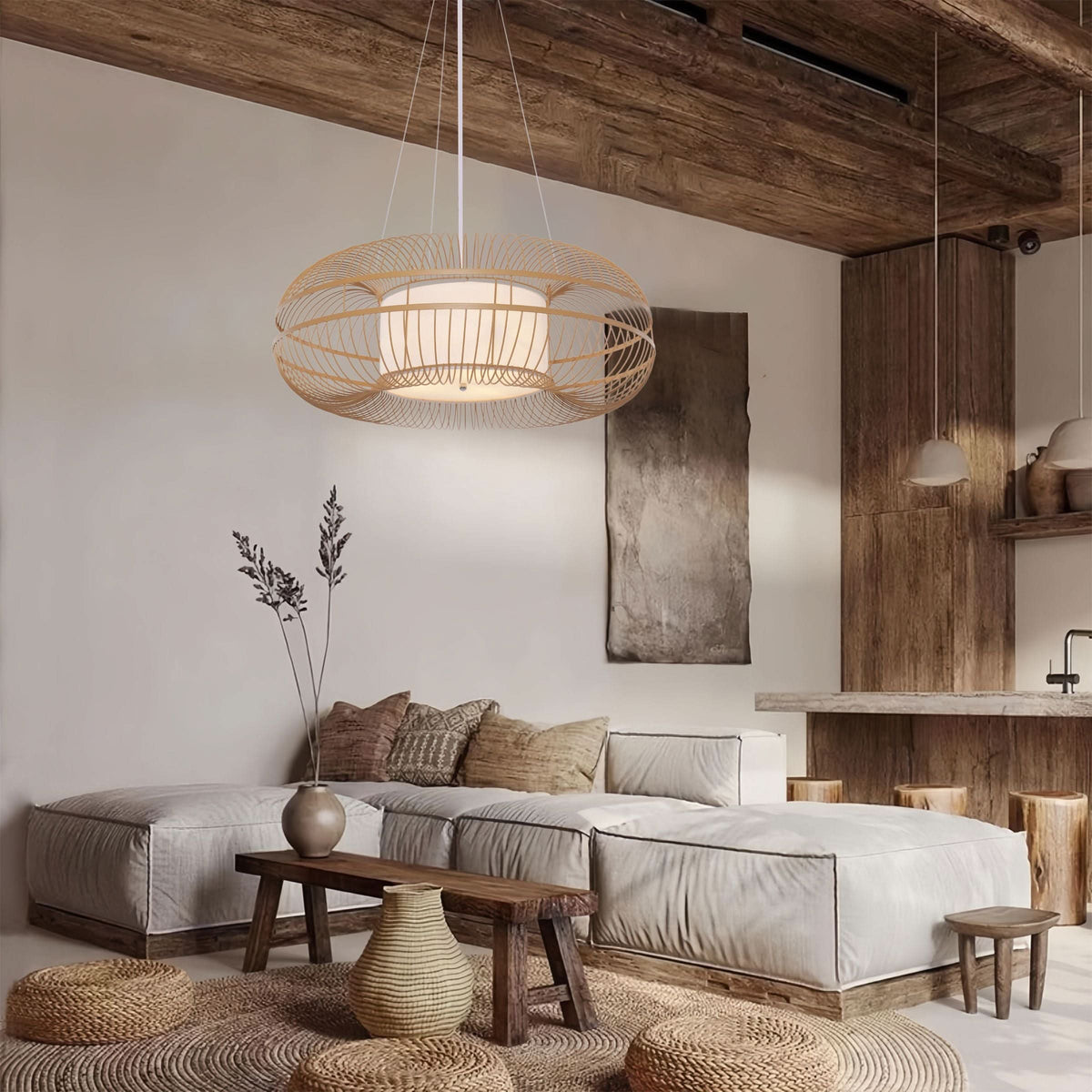 Lightsin Natural-Colored Modern Minimalist Pendant Light