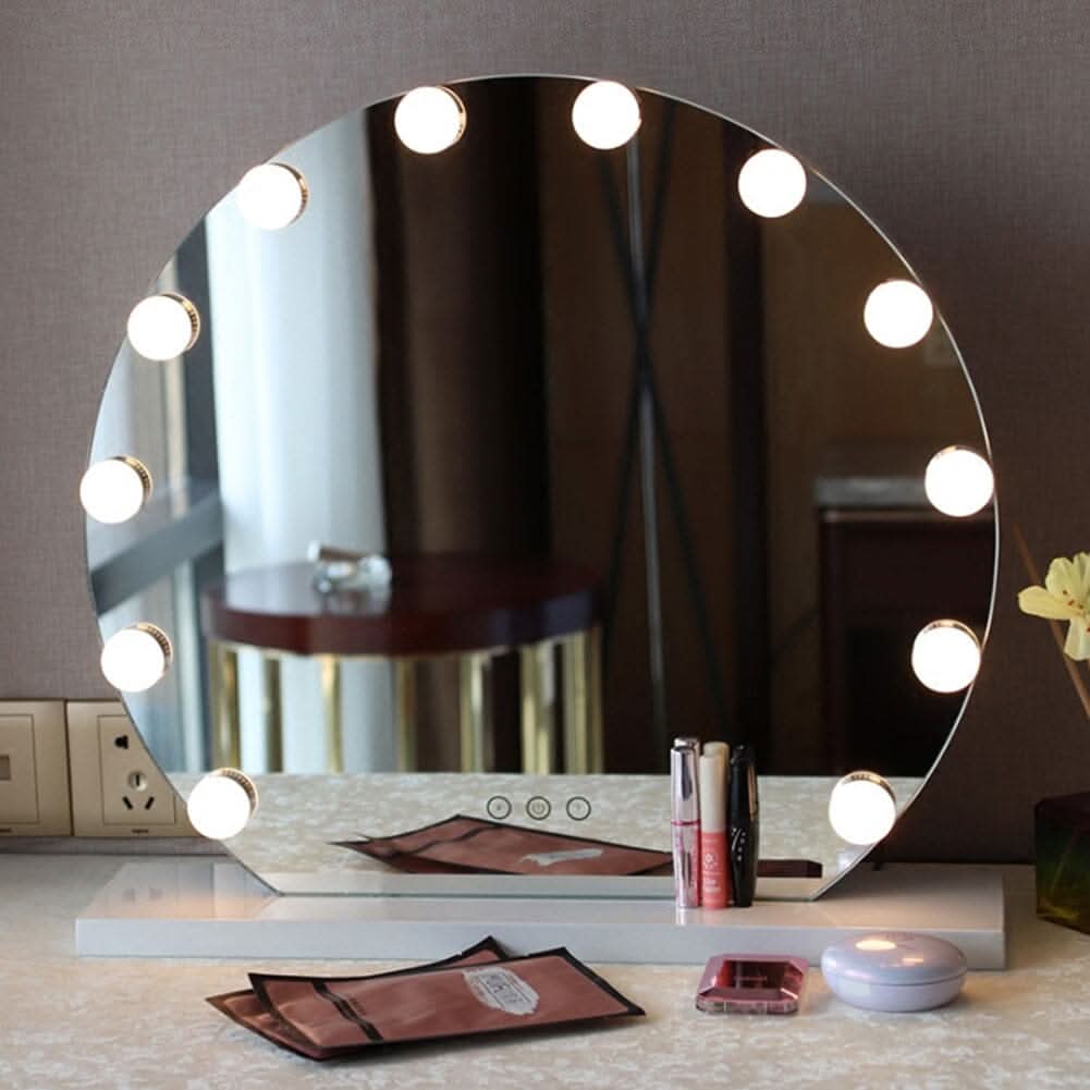 Frameless Hollywood Vanity LED Lighted Makeup Mirror