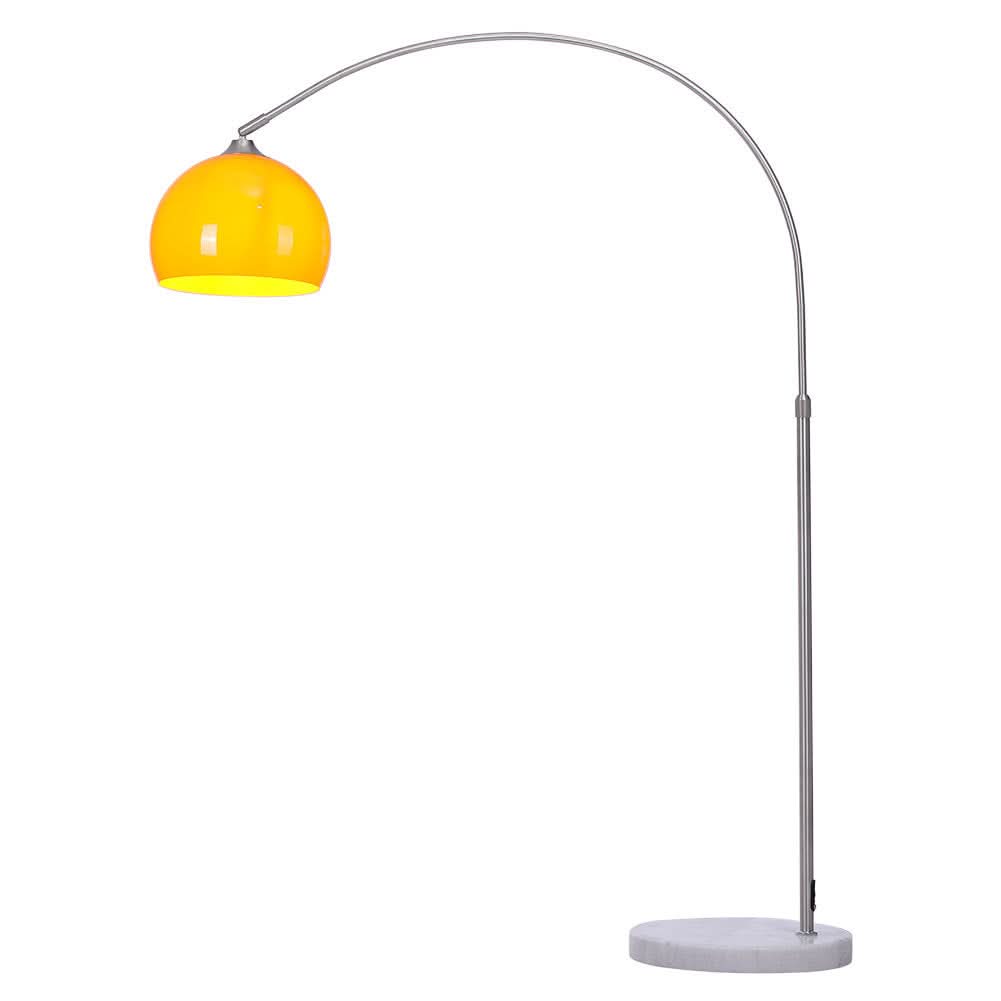 4ft-5ft Adjustable Arch LED Floor Lamp with Marble Base