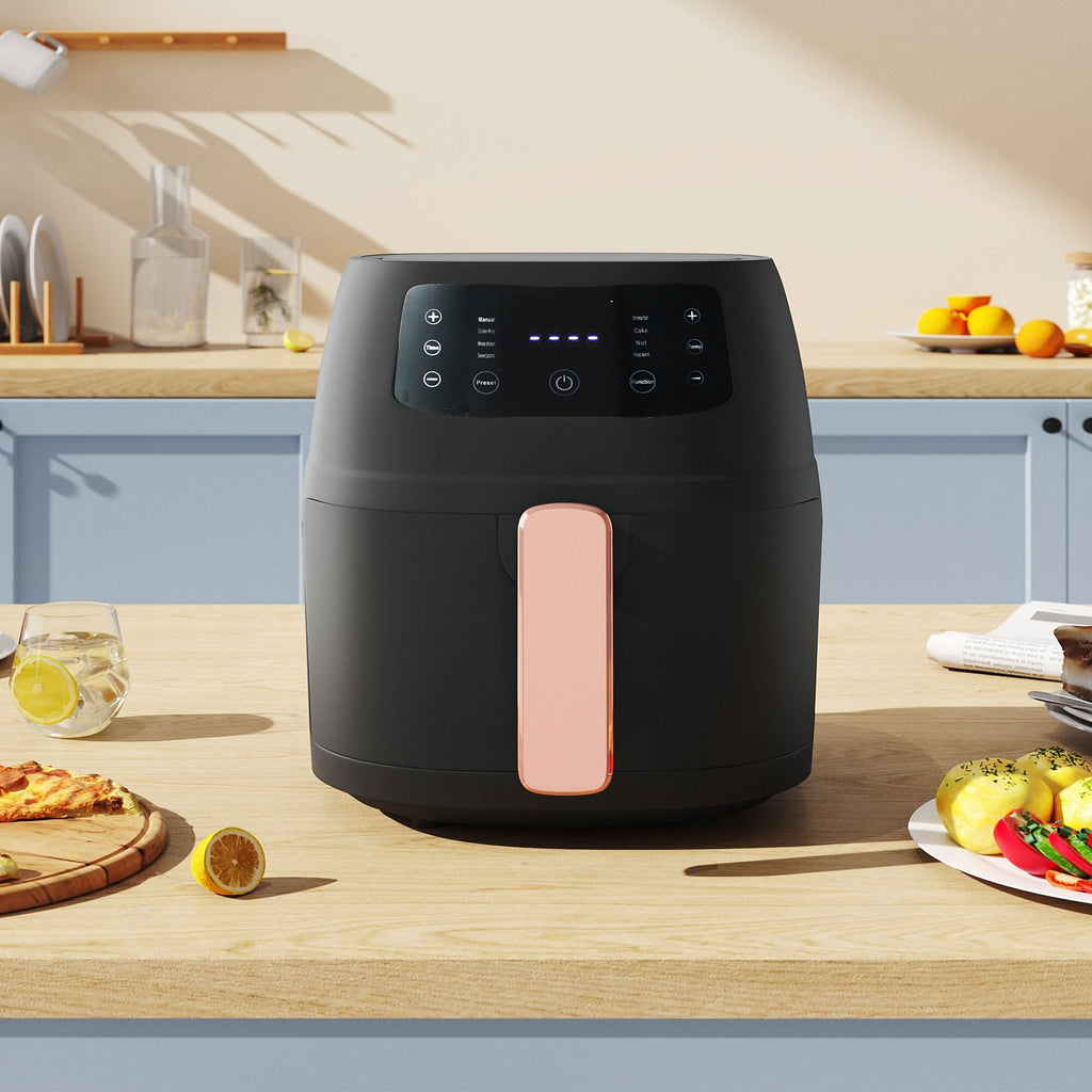 Large 5L Black Touchscreen Air Fryer kitchen
