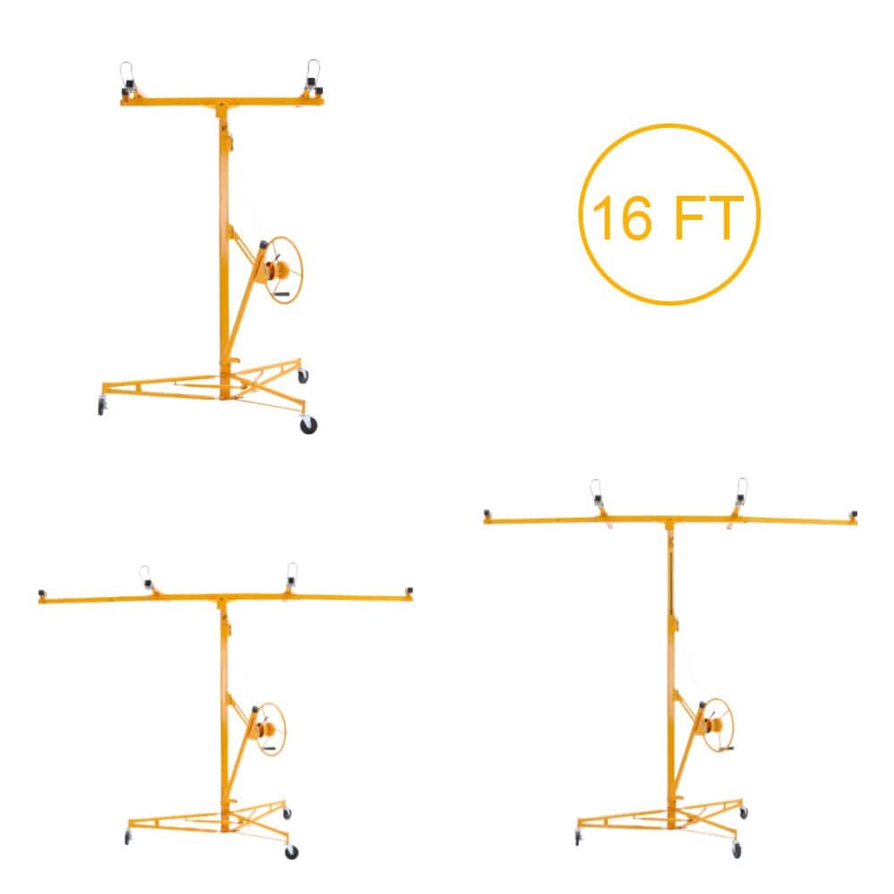 11/16ft Yellow/Red/Black/Blue Drywall Lifter with Rolling Casters Panel Hoist