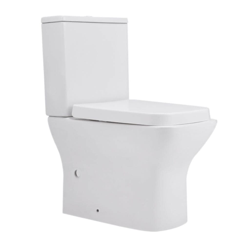 80cm H 2-Piece Elongated Square Toilet with Dual Flush