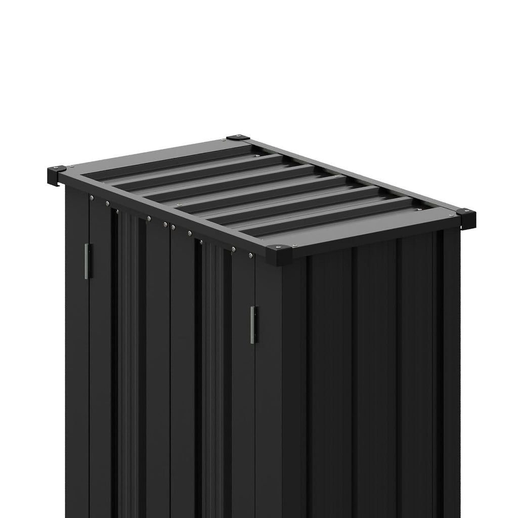 1.5*2.5ft Flat Roof Charcoal Black Tool Cabinet